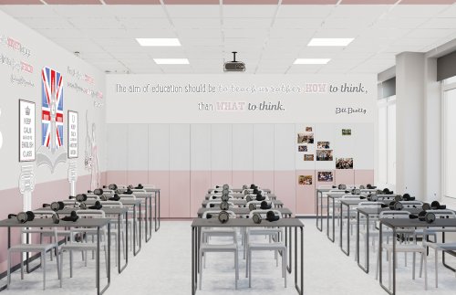 Проект интерьерного оформления кабинета английского языка 41107