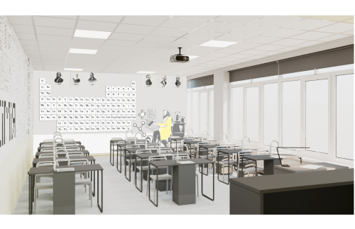 Проект интерьерного оформления кабинета химии 41106
