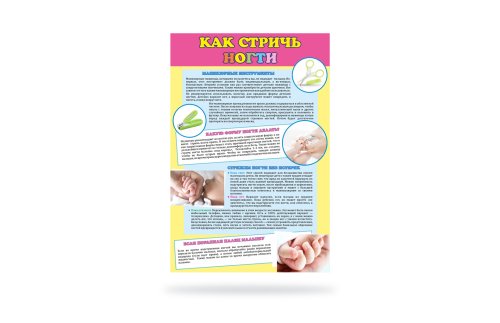 Стенд "Как стричь ногти" 41330