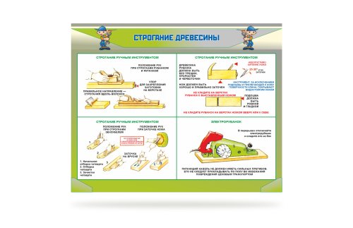Стенд "Строгание древесины" 41336