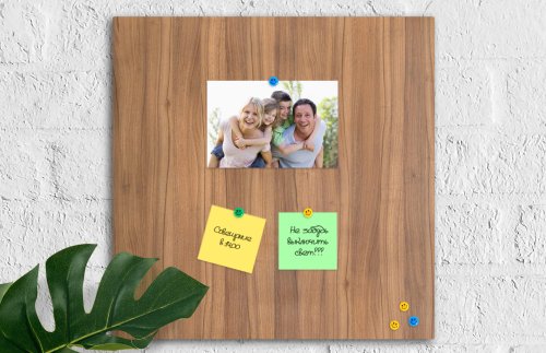 Базовая магнитная панель  50х50 см светлое-дерево PRINTECH 41411