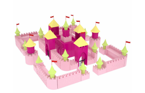 СКАЗОЧНЫЙ ЗАМОК развивающий конструктор 200 деталей в системе хранения 7129рос