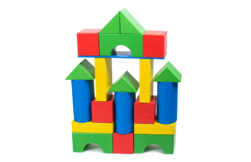 КОМПЛЕКТ ДЕРЕВЯННЫХ ФИГУР "СТРОИТЕЛЬ" крупногабаритный конструктор 70 деталей 8707Р