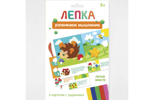 Лепка пластилином обучающая "Мышление", 2 шт 3627502С