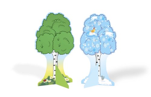 Декорация двусторонняя "Дерево (лето/зима)" 42034