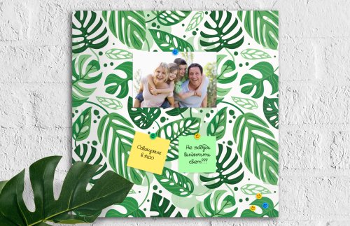 Базовая магнитная панель 50х50 принт "Monstera" 41931