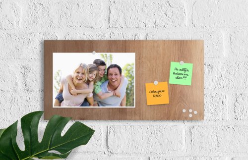 Базовая магнитная панель 50х25 принт Светлое Дерево 41393