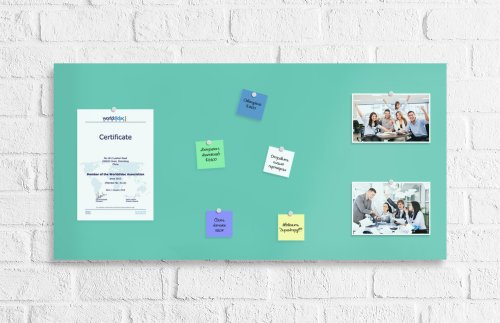 Магнитно-маркерная панель 100х50 ментоловая 42204