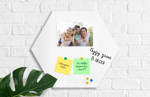 Магнитно-маркерная панель "Сота" 40х40 белая 42217