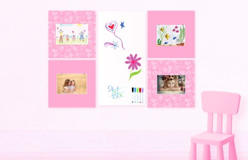 Комплект магнитно-маркерных панелей "Pink History" 41968