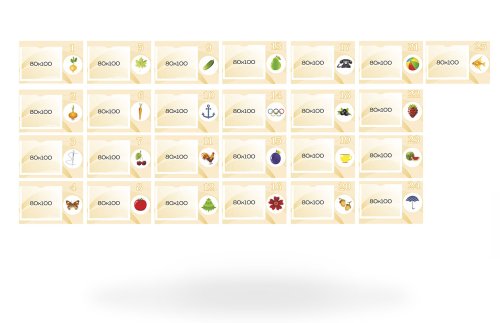 Комплект табличек для шкафчиков 42592