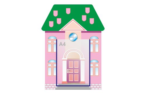 Визитная карточка "Розовый домик"  42927