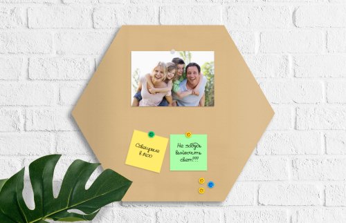 Магнитная панель "Сота" 40х40 см бежевая 42326