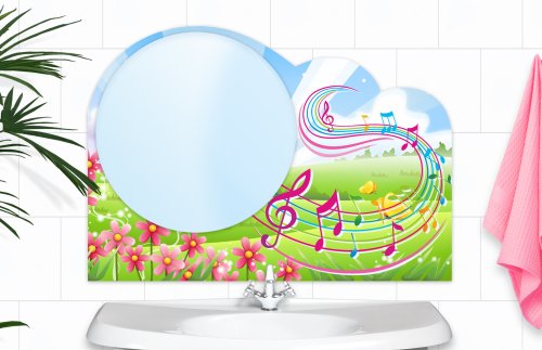 Зеркало "Нотки" 45313