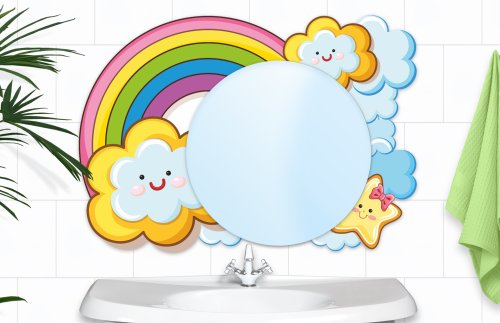 Зеркало "Радужное Небо" 43655