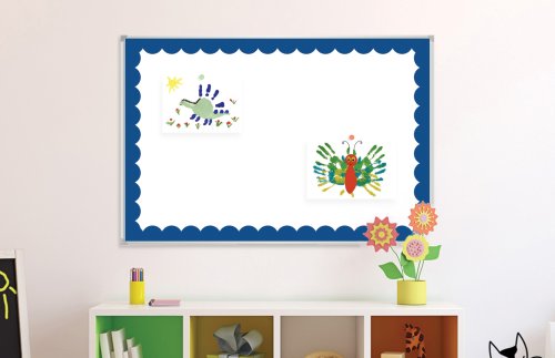 Наклейка для досок 90x60 cм “Синяя рамка”  FFB-1