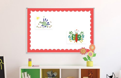 Наклейка для досок 90x60 cм “Красная рамка” FFR-1