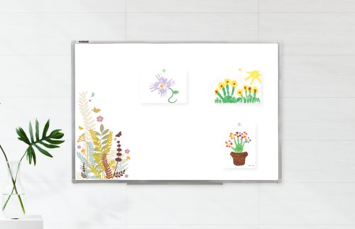 Наклейка для доски “Весёлые цветочки“ FF-02