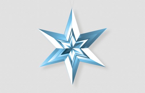 Звезда-в-звезде-синий-металлик 46056