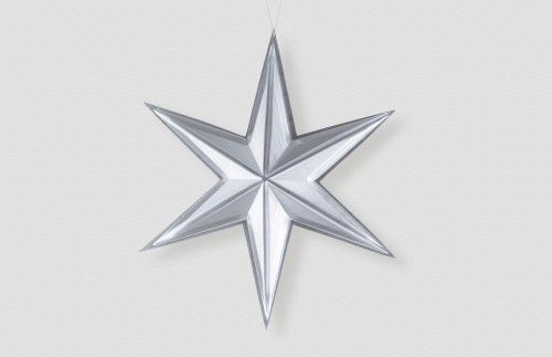 Звезда-остроконечная-серебро 46061