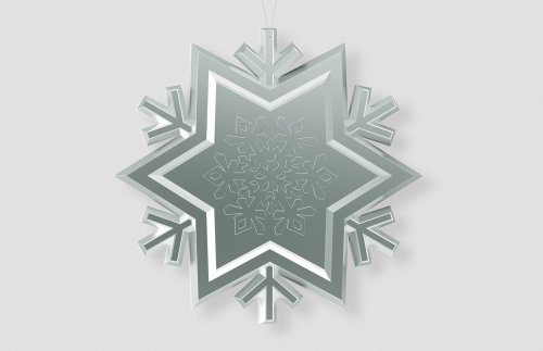Снежинка-серебро 46072