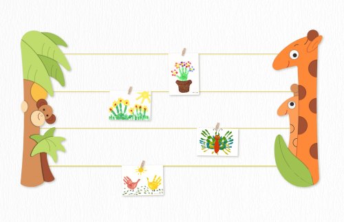 Галерейная система "Обезьяны и жирафы" 46371