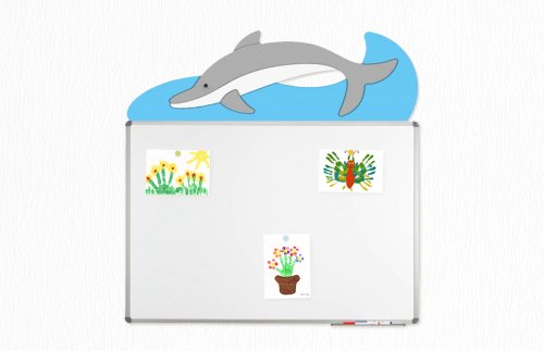 Декорация для магнитной доски 120х90см "Дельфин" 46386