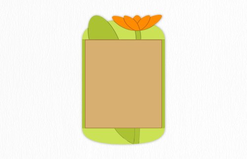 Пробковая доска "Оранжевый цветок" 70х110 см 46492