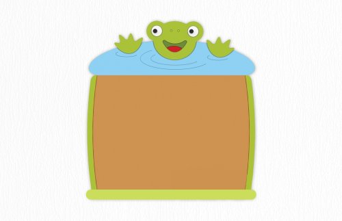 Пробковая доска "Лягушка" 118х116 см 46507