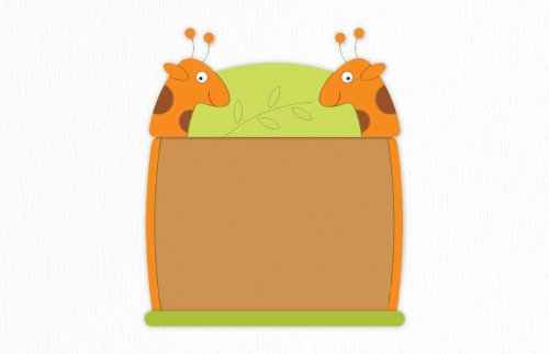 Пробковая доска "Жирафы" 118х116 см 46514