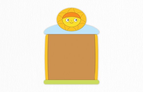 Пробковая доска "Веселое Солнышко" 78х109 см 46524