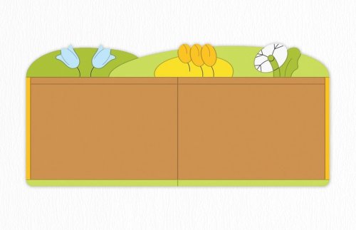 Пробковая доска "Луговые цветы" 200х94 см 46533