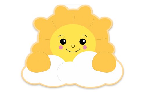 Декорация "Весёлое Солнышко" 95х78 см 46544