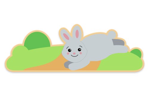 Декоративная арка "Заяц" 121х41 см 46551