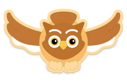 Декорация "Сова" 65х35 см 46568