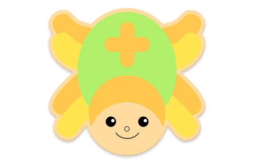 Декорация "Паук Павлинка" 60х57 см 46571