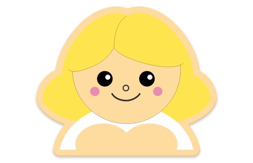 Декорация "Маленькая девочка" 40х33 см 46574