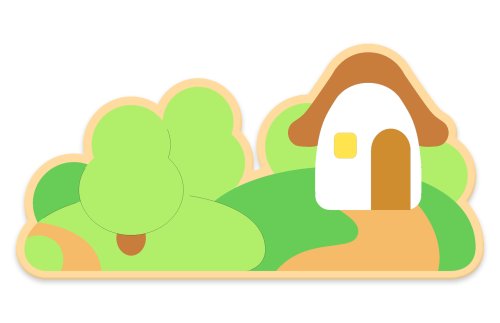 Декоративная арка "На опушке" 80х40 см 46576