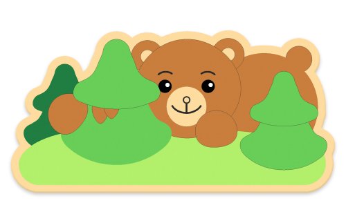 Декоративная арка "Медведь в лесу" 61х30 см 46582