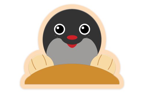 Декорация "Крот" 30х25 см 46597