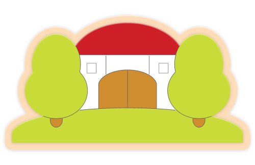 Декоративная арка "На ферме" 68х37 см 46603