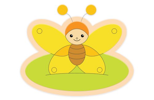 Декорация "Бабочка" 40х28 см 46609