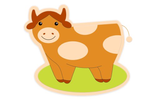 Декорация "Корова" 89х77 см 46621