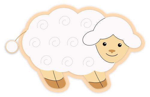 Декорация "Овечка" 54х38 см 46624