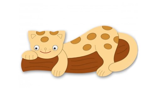 Декорация "Гепард" 88х38 см 46637