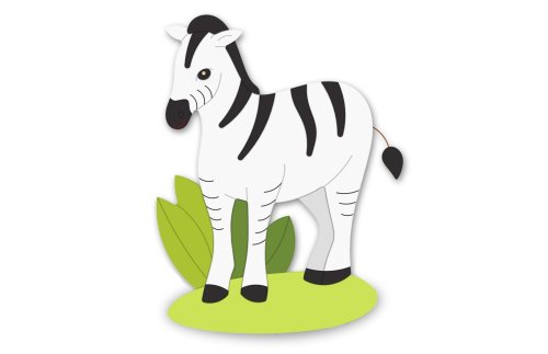 Декорация "Зебра" 78х118 см 46643