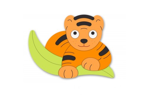 Декорация "Тигренок" 78х58 см 46655
