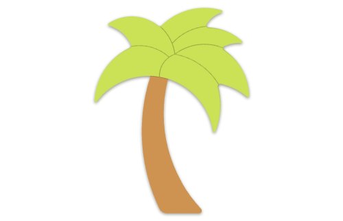  Декорация "Пальмовое дерево" 58х78 см 46672