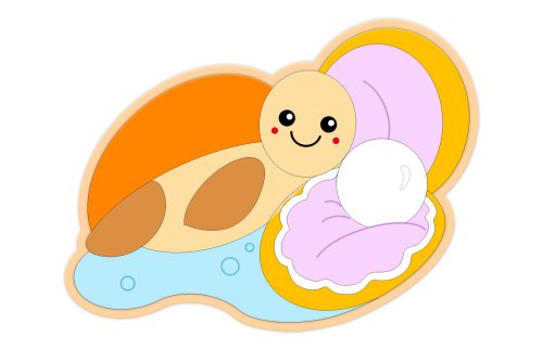 Декоративная арка "Черепаха и жемчужина" 62х47 см 46713