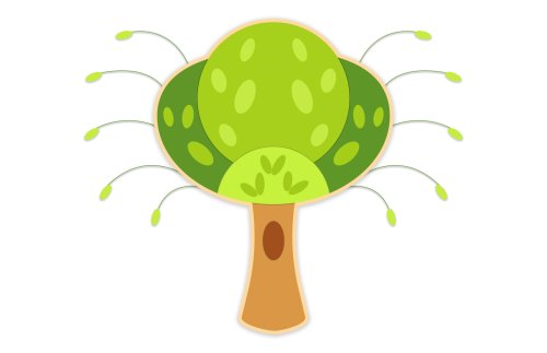 Декорация "Дерево" 129х170 см 46717